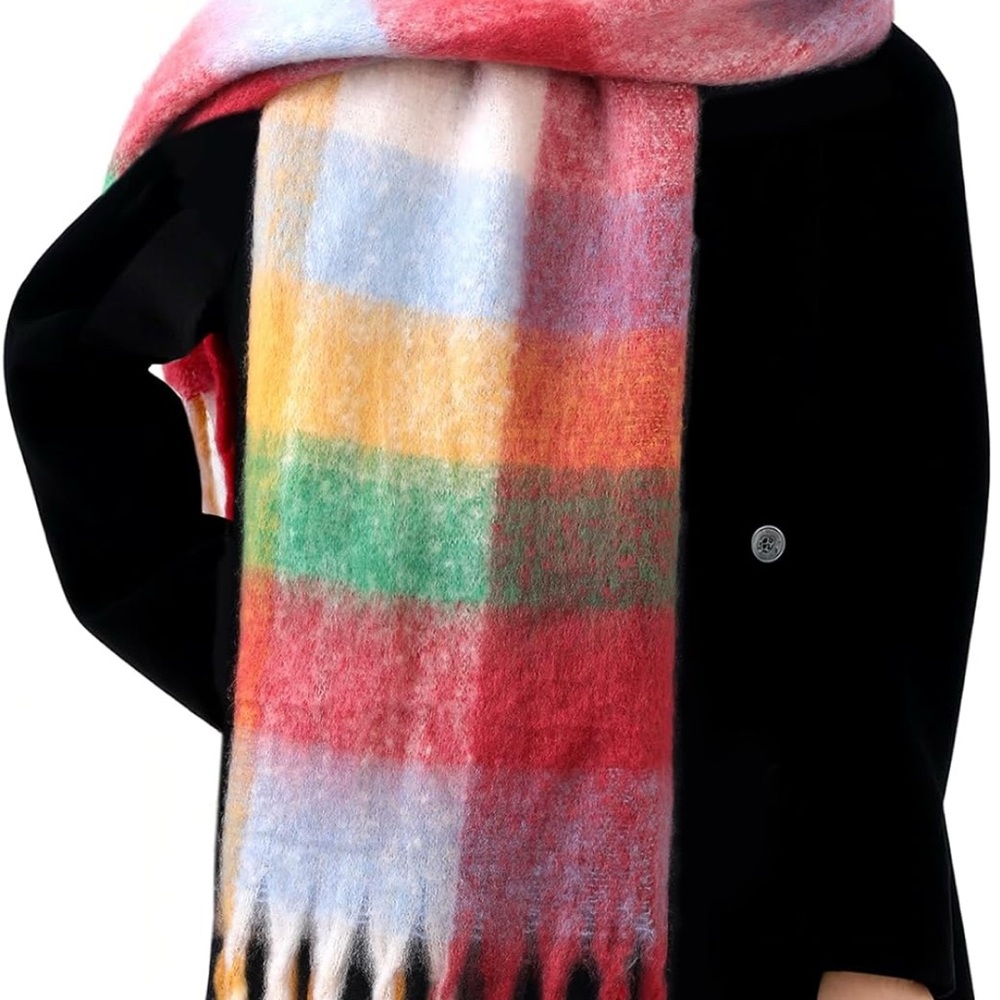 Multicolor Plaid Women's Scarf